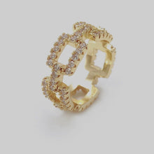 Load image into Gallery viewer, Gold Bling Ring

