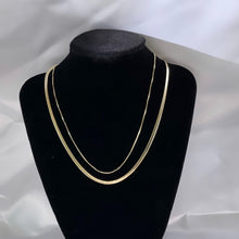 Load image into Gallery viewer, Layered Dainty Herringbone necklace
