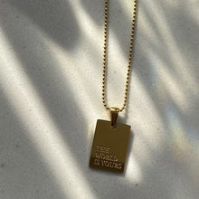 Load image into Gallery viewer, Life Motto Necklace
