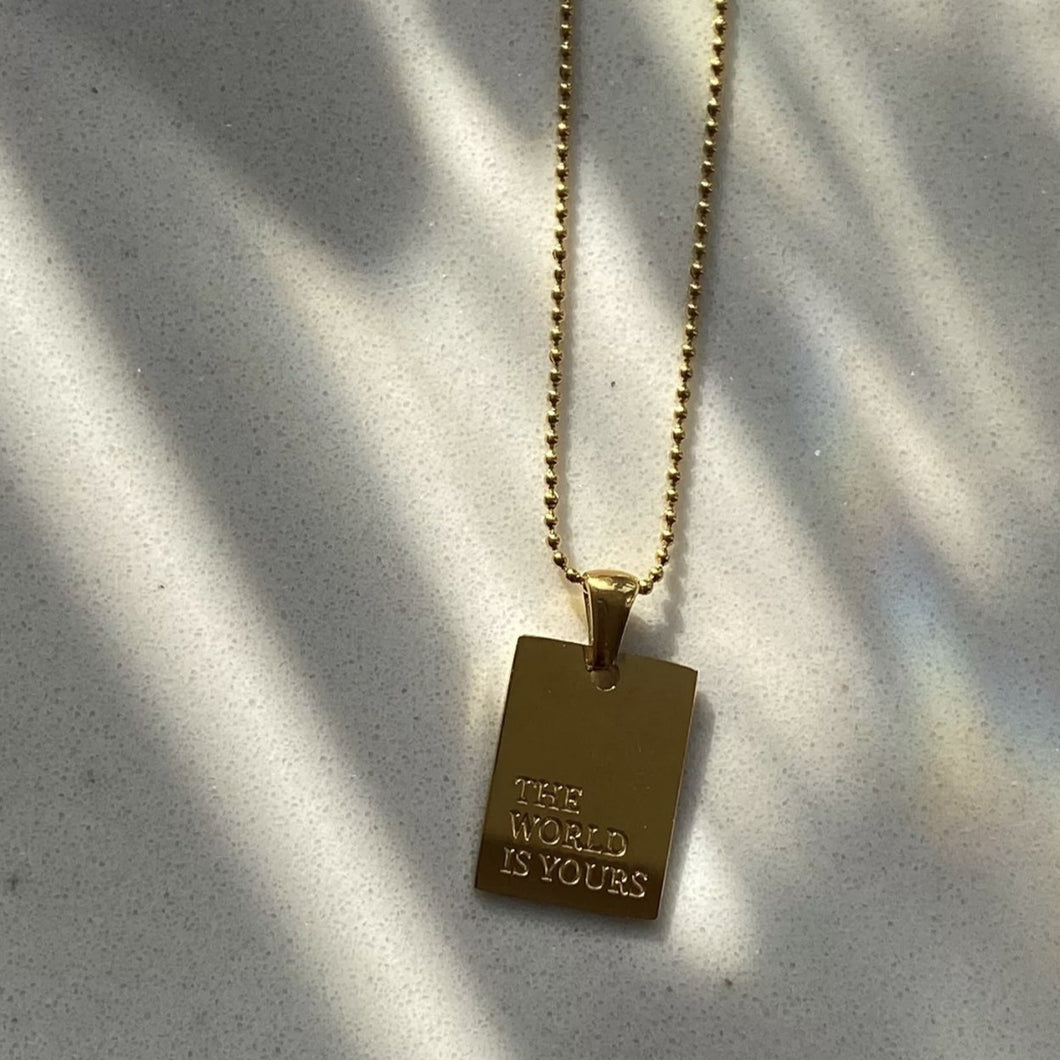 Life Motto Necklace