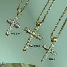 Load image into Gallery viewer, CZ Cross Necklace
